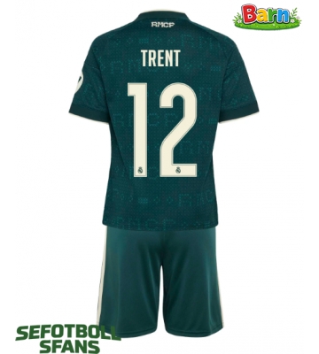 Real Madrid Alexander-Arnold #12 Bortaställ Barn 2026-27 Kortärmad (+ Korta byxor)